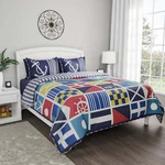 Somerset Home Twin Nautical Bedding With Coastal Spread And Sham.new,usa. Fixed Price $41.00.