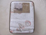 Nicole Miller Home-ocean Postcard SHELL-3 Piece Full/queen Quilt SET-2 Shams-new. Fixed Price $101.99.