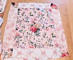 Waverly Fabric Custom Baby Nursery Bedding Shabby Chenille Pink Quilt Skirt 4P. Fixed Price $195.00.