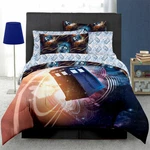 Bbc's Doctor Who Queen Size Complete 7 Piece Dr. Tardis Bed Set Comforter. Fixed Price $229.95.