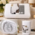 Vcny Home King Quilt Set White Damask 3-PIECE Microfiber Polyester Fill. Fixed Price $40.99.