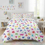 Twin Size Comforter Set With Pillowcase, Colorful Multicolored English Alphab.... Fixed Price $76.68.