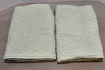 Brielle Home Euro Sham Set Sage Green Quilted Wave Pattern 100% Polyester 2PC. Fixed Price $26.95.