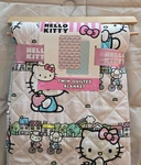 Nwt Hello Kitty Quilted Reversible Blanket Twin Sanrio 60X90" Light Pink/blue. Fixed Price $52.00.