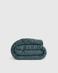 Nwot Quince European Linen Lightweight Box Quilt Only Ocean King Cal Read. Fixed Price $145.00.