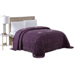 Beatrice Home Fashions Medallion Chenille Bedspread Full Eggplant Medbspfuegg. Fixed Price $108.01.