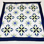 Handmade 8 Point Star Cotton Fabric Queen Size Sewing Patchwork Quilt Top/topper. Fixed Price $36.99.