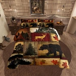 Rustic Farmhouse Bedding Comforter Sets King Size, Retro Cabin Lodge. Fixed Price $86.99.