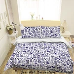 3D Fashion Clothing Pattern Quilt Cover Bedding Sets Pillowcases Queen. Fixed Price $79.29.