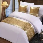Twelve Champagne King Scarf Runner Bedding Scarves For Home Hotel Guesthouse. Fixed Price $46.76.