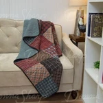 Donna Sharp Appalachia Plaid Pieced Cotton Quilted Throw Patchwork Rustic Lodge. Fixed Price $59.95.