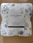 Laura Ashley Cottage Floral Purple & White King Quilt Set. Fixed Price $50.00.