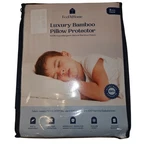 Feelathome Queen Bamboo Pillow Protector 2 Pck Waterproof Zippered Cooling Cover. Fixed Price $16.00.