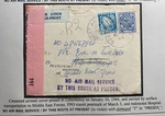 1941 Letterkenny Ireland Airmail Censored Cover To Middle East Force Field Post. Fixed Price $175.00.