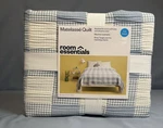 Room Essentials Full/queen Matelasse Plaid Quilt, New. Fixed Price $54.98.