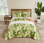 Tommy Bahama - Quilt Set, Reversible Cotton Bedding With King, Ecru. Fixed Price $152.40.
