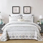 Sahsahcasa King Size, Set, 100% Cotton Boho Quilt, Bedding Bedsprea.... Fixed Price $141.56.