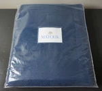 Matouk King Coverlet Castela Chevron Pattern Navy Blue 100% Cotton #M029 * Read. Fixed Price $170.00.