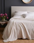 Nwt Quince Vintage Wash European Linen Bed Cover Full Queen Blanket Oat. Fixed Price $98.99.