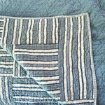Quilt Chaps Full/queen Cotton Styling 90 X Blue Stripe Montauk. Fixed Price $62.95.