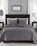 Madison Park Harper Quilted Velvet 3-PC. Coverlet Sets. Fixed Price $99.90.