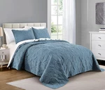 Quilt Set King/california Ash Blue - Oversized Bedspread Mi. Fixed Price $53.99.