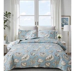 Costal King Only Ocean Quilt 3 Piece Set Reversible! Seashell Starfish Seaweed. Fixed Price $39.00.