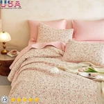 Floral Quilt Set W/ 2 Shams Vintage Daisy Design Lightweight Bedspread New. Fixed Price $44.45.
