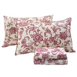 Bedding Elegant Sheets Set Luxury Collections 800 King Red Floral. Fixed Price $139.70.
