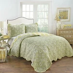 Waverly Precious Paisley 3-PIECE 100% Cotton Reversible Vintage Quilt Collection. Fixed Price $129.00.