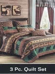 Virah Bella 3 Piece King Quilt Set Lodge Preserve Lightweight 105X95 Multi-color. Fixed Price $35.99.