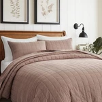 Evergracehome King Quilt Set 108"X96" 100% Cotton Box Stitch 3PC Coverlet New. Fixed Price $79.99.
