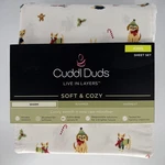 New Cuddl Duds King Christmas Dogs Sweaters Soft & Cozy Microfiber Sheets White. Fixed Price $48.00.