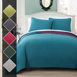 Project Runway Oversized Reversible Quilted Coverlet Bedspread And Shams Set. Fixed Price $29.99.