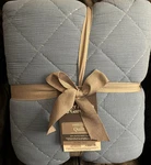 Better Homes & Gardens Quilted Blue Diamond Gauze 90"X92" Full / Queen. Fixed Price $29.99.