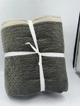 Pottery Barn Velvet Cross Stitch Quilt, King/cal Loden Green Cut Tags. Fixed Price $249.00.