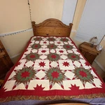 Antique Log Cabin Full Double Fit Summer Weight Hand Quilted 1920S. Fixed Price $144.97.