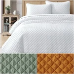 Chezmoi Collection Teo Diamond Stitch Soft Washed Microfiber Quilt Bedspread Set. Fixed Price $49.99.
