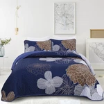 Anibedding Floral Bedspread Quilt Set 3 Pieces-navy King, Brown/navy. Fixed Price $49.77.