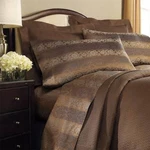 Sferra Ella / Queen 3 Pc Matelasse Blanket Cover & Shams Set Chestnut - New!. Fixed Price $288.95.