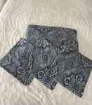 Pottery Barn Giovanna Medallion Duvet Cover Blue King With 3 Matching Euro Shams. Fixed Price $125.00.