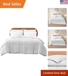Luxurious Reversible Down Alternative Comforter White/white King Size. Fixed Price $59.95.