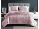 Hallmart Collectibles Luxe 3 Piece King Quilt Set Blush Velvet New. Fixed Price $79.99.