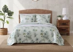 Tommy Bahama Tropical Serenity Palms Aqua Trees Full Queen Quilt New 1PC. Fixed Price $60.00.