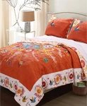 3PC Greenland Home Fashions Topanga Full/queen Quilt Set. Fixed Price $139.99.