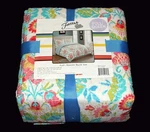 3-PC Fiesta Renata Quilted Bright Floral Coverlet Comforter & Shams Nip U-choose. Fixed Price $109.99.