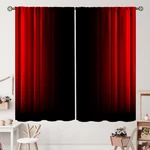 Zhirain Abstract Ombre Curtains Kids Teens Red And Black Rod Pocket For. Fixed Price $94.79.