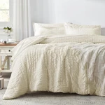 Zzlpp Queen Comforter Set 7 Pieces, Pale Yellow Seersucker Bed In Bag With .... Fixed Price $57.20.