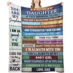 Uhankru Daughter Blanket From Dad, Birthday 60*50,. Fixed Price $40.19.