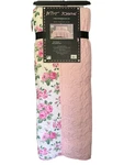 2 Piece Betsey Johnson Reversible Twin Quilt Pink Rose Toile Coquette New. Fixed Price $53.99.